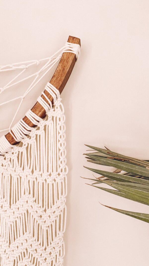 大型月亮捕夢網編織壁幔 HandMade Bohemian Moon Dreamcatcher