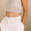 編織後交叉手工衣 Handmade Crop Top