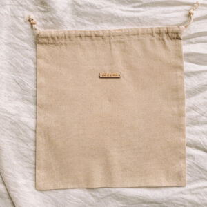 Boho品牌棉麻束口袋 （可客製刺繡姓名）